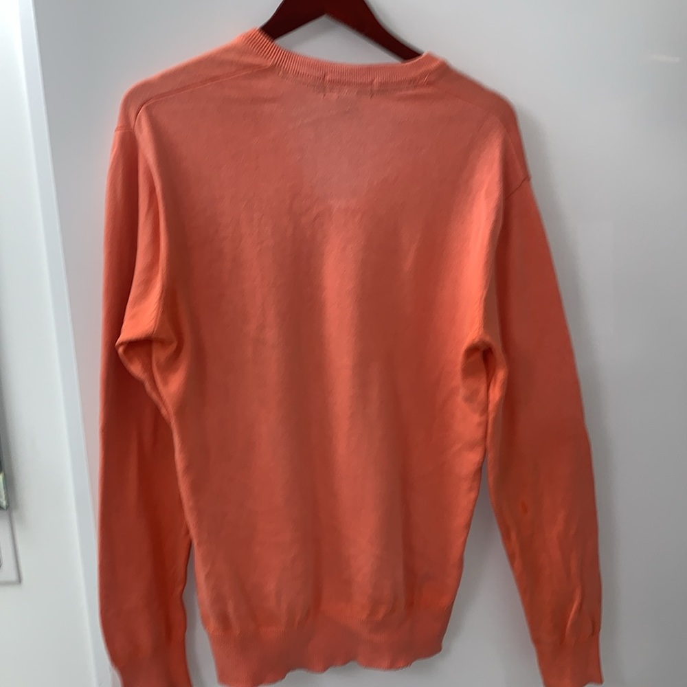 Polo by Ralph Lauren size large, 100%, cotton, V Neck men’s sweater, pink - Picture 7 of 12